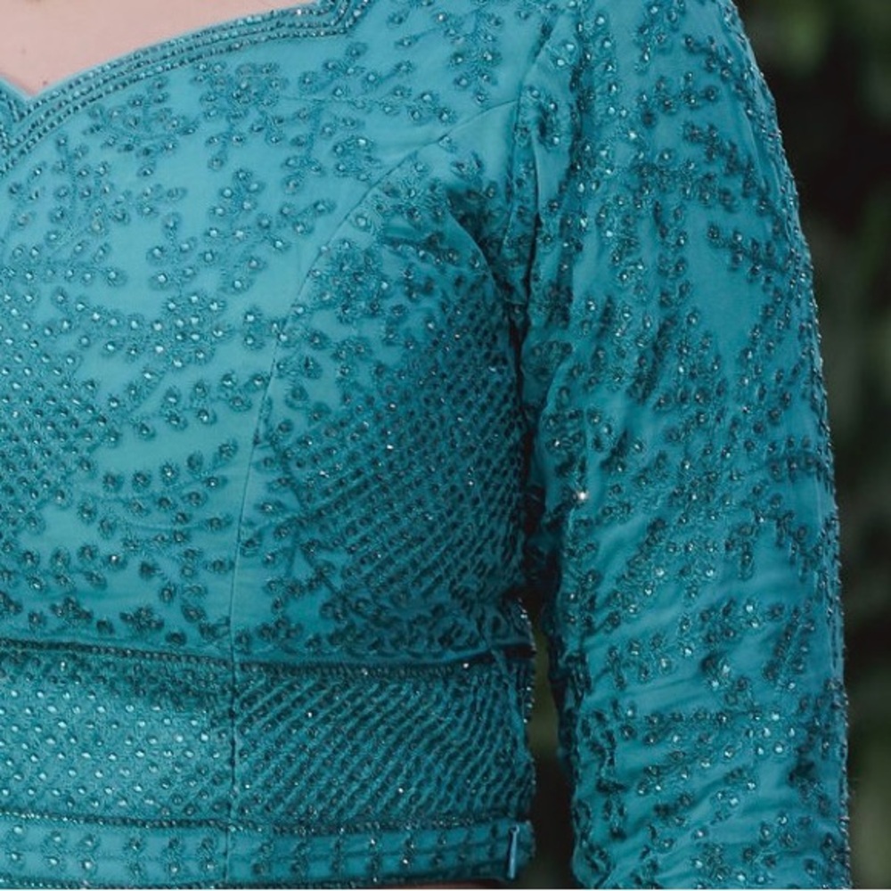 Crystal Embroidered Lehenga - Picture 11 of 11